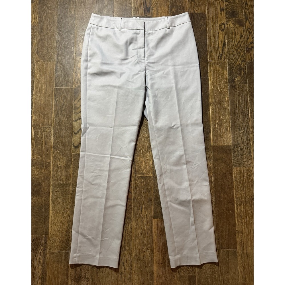 Liz Claiborne Audra Pants Women's Size 10 Career Straight Leg Light Gray
